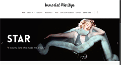 Desktop Screenshot of immortalmarilyn.com